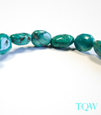 Irregular Oval Turquoise - Green Blue - 06-01-04