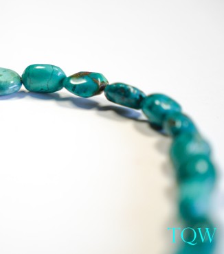 Irregular Oval Turquoise - Green Blue - 06-01-04