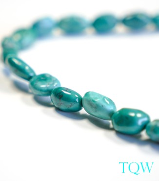 Irregular Oval Turquoise - Green Blue - 06-01-04