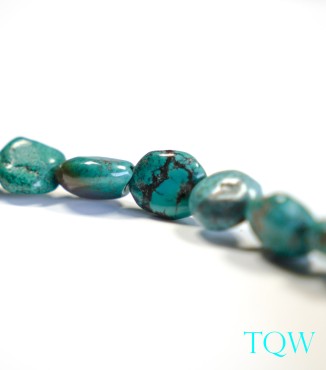 Irregular Oval Turquoise - Green Blue - 06-01-05