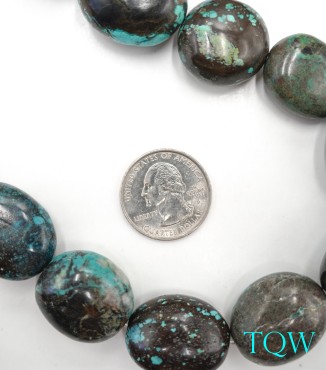 Oval Turquoise - Green Blue - 06-01-08