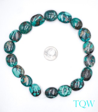 Oval Turquoise - Green Blue - 06-01-12