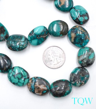 Oval Turquoise - Green Blue - 06-01-12