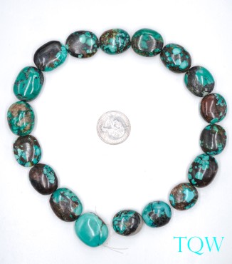 Oval Turquoise - Green Blue - 06-01-14