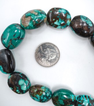 Oval Turquoise - Green Blue - 06-01-14