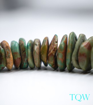 Graduated Coin Turquoise - Green - 06-01-15