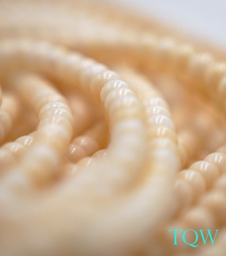 Round Beads - Yellow Shell Beads - 6 mm - 06-03-02