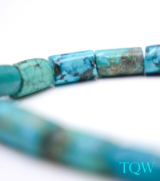 Tube Turquoise - Blue Green - 7-8 mm - 09-01-04