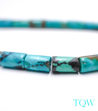 Tube Turquoise - Blue Green - 7-8 mm - 09-01-04