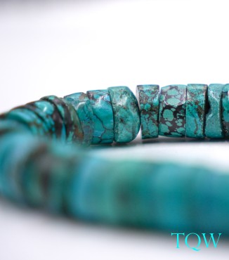 Heishi Turquoise - Blue Green - 13 mm - 09-01-09