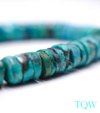 Heishi Turquoise - Blue Green - 13 mm - 09-01-09