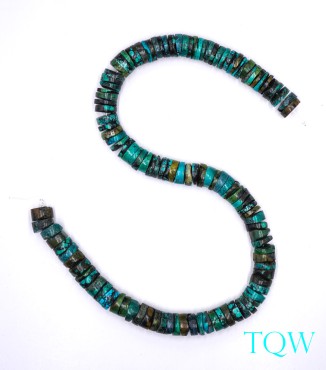 Heishi Turquoise - Green Blue - 11-12 mm - 09-01-10