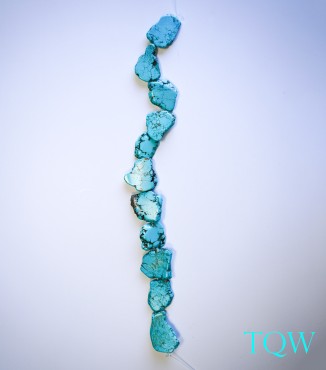 Turquoise Blue Magnesite Slab - 25-28 mm Width - 09-03-02