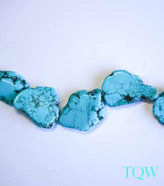 Turquoise Blue Magnesite Slab - 25-28 mm Width - 09-03-02