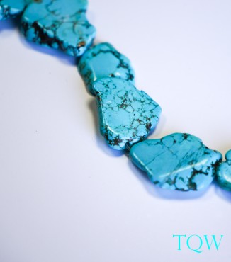 Turquoise Blue Magnesite Slab - 25-28 mm Width - 09-03-02